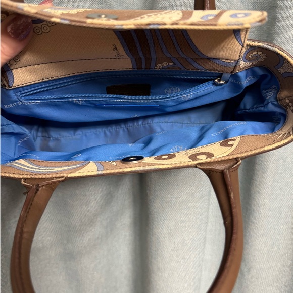 Vintage Pucci mini bag. Blue and brown print - Picture 9 of 11